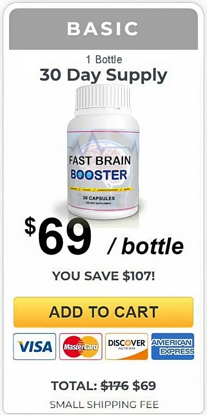 Fast Brain Booster pricing 1 Bottle